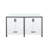 Ziva 60 in W x 22 in D Double Bath Vanity and White Top-50513848-113204700