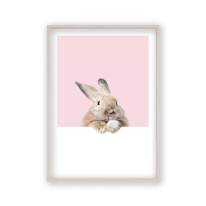 Painting, White Oak Frame, 61 cm H x 43 cm W