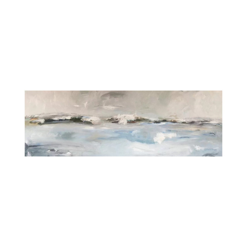Surf Sans Turf by Bradford Brenner - Wrapped Canvas Panoramic Painting, 30.48 cm H x 91.44 cm W x 1.91 cm D