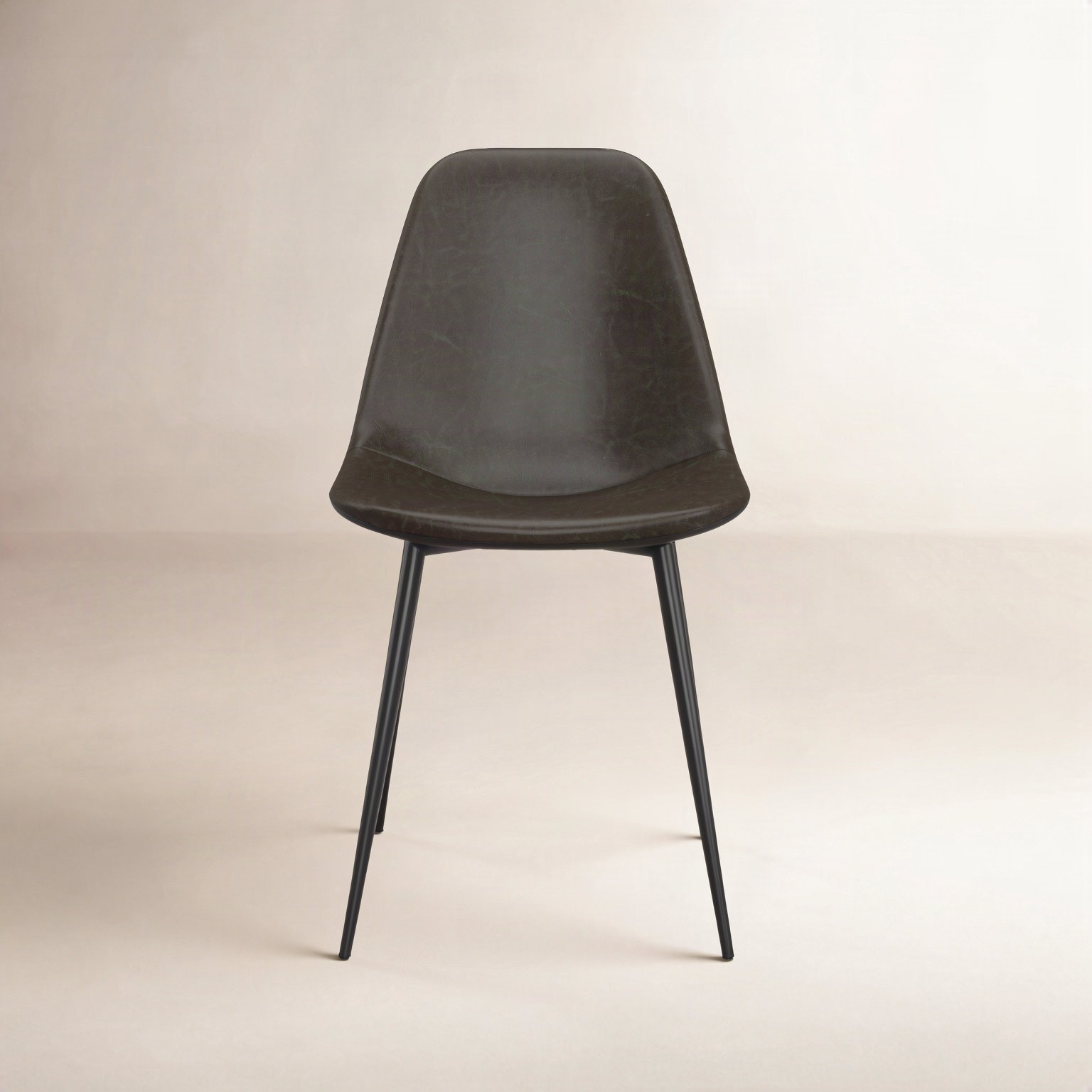 Kody Dining Chair, Black Vegan Leather