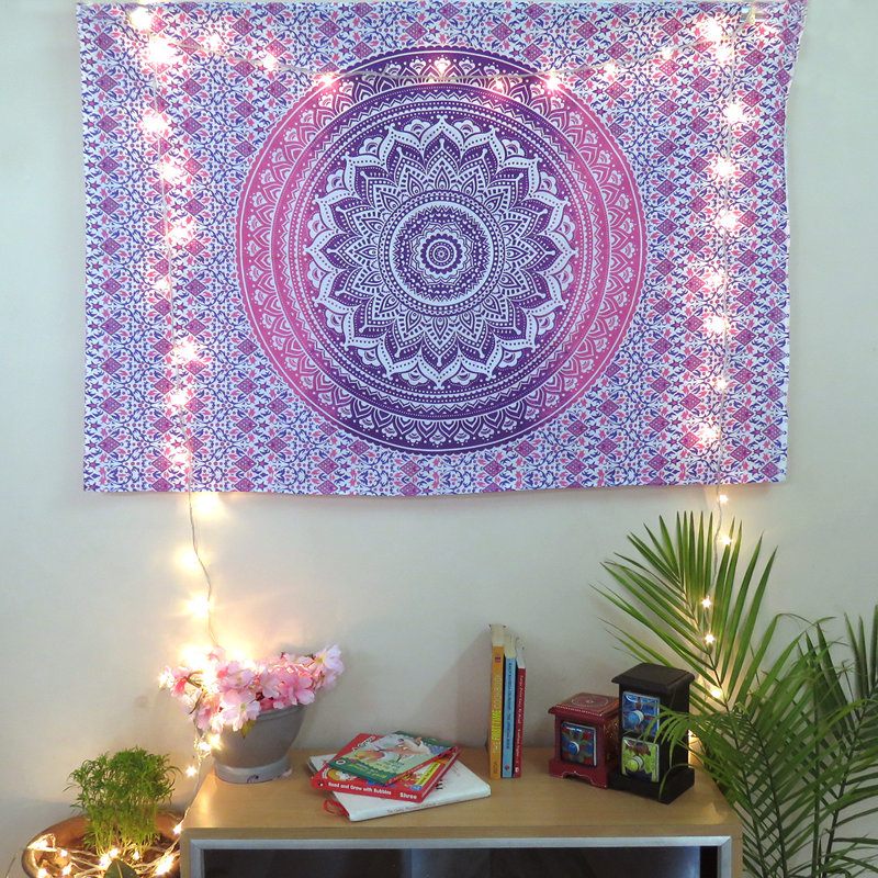 Tapisserie hippie en coton