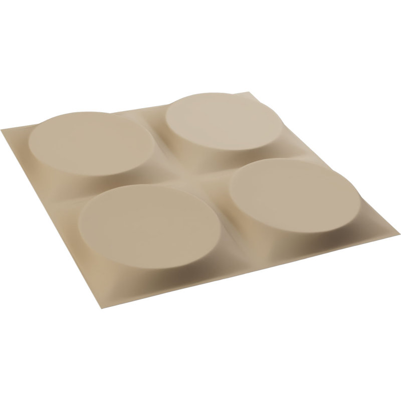 Panneau mural 3D décoratif Adonis EnduraWall, H 11,88 po x l 11,88 po, Beige fumé satiné UltraCover
