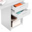 Poste de travail moderne blanc avec beaucoup de rangement et surface en panneau de particules durable pour une productivité accrue.-2091406380