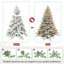 Arbre de Noël artificiel pré-éclairé enneigé-118103866