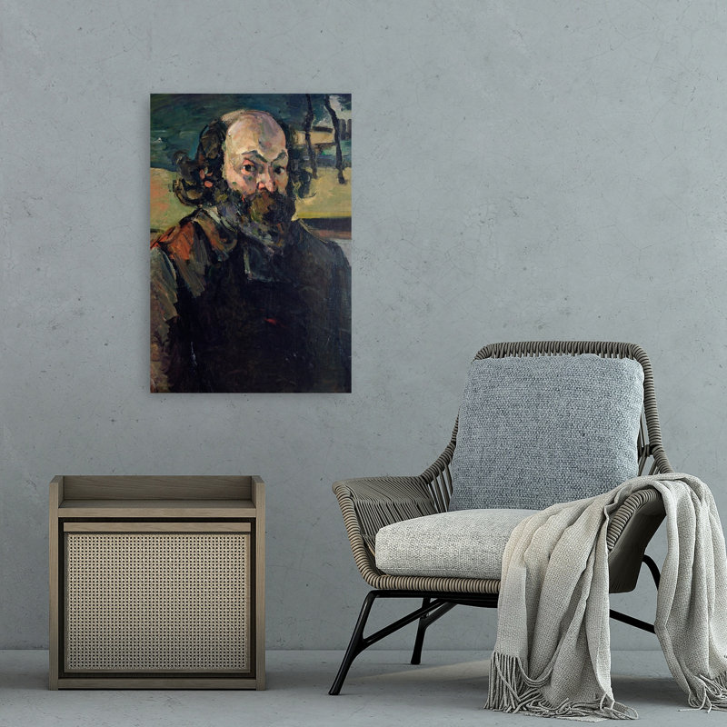 Autoportrait, vers 1873-1876. Estampe d'art mural abstraite contemporaine., H 36 po x l 24 po