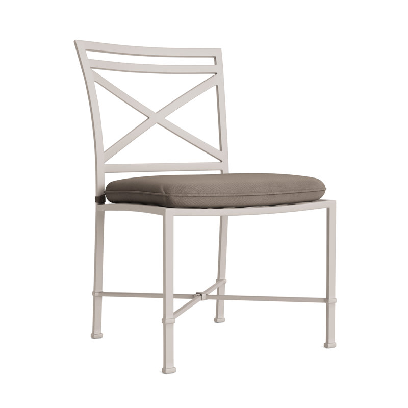 Venetian Outdoor Dining Side Chair, Fusion Natural, Tan, Dove Smooth