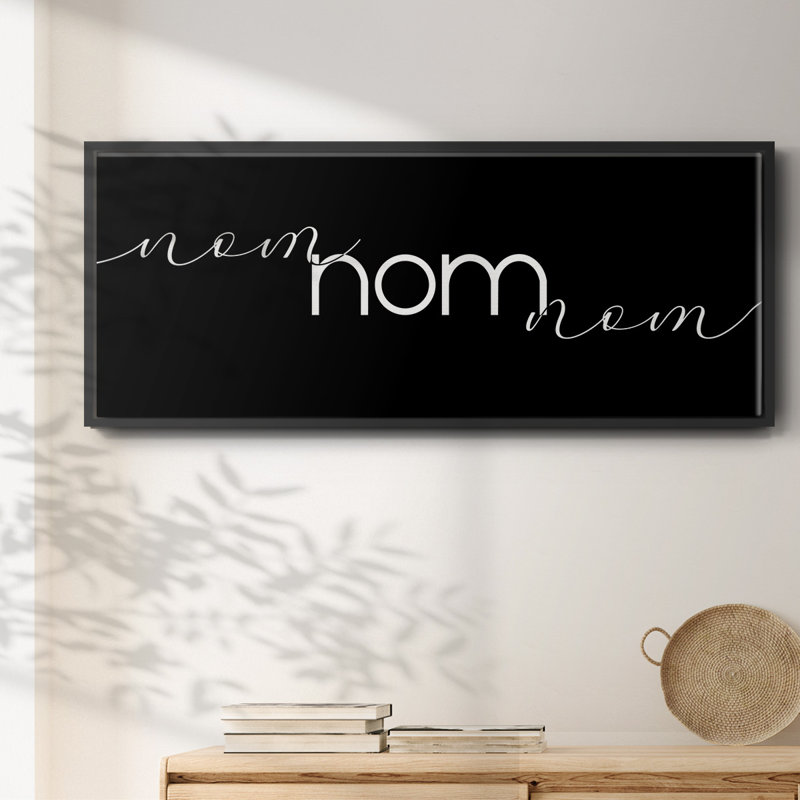 Nom Nom Nom - toile encadrée, H 8 po x l 20 po