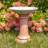 Ceramic Single Tier Birdbath