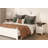Farmhouse Nightstand Set Of 2, Rustic End Table With Open Shelf And Concealed Storage For Bedroom And Living Room