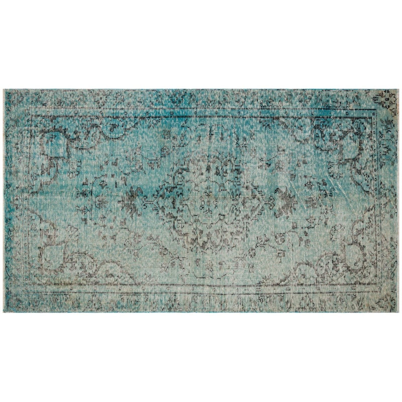 Tapis turc oriental en laine noué à la main