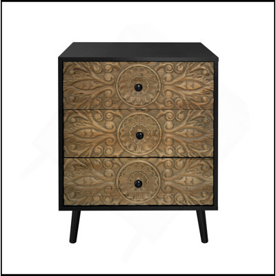 Armoire polyvalente à 3 tiroirs pour différentes pièces, rehaussant la décoration intérieure