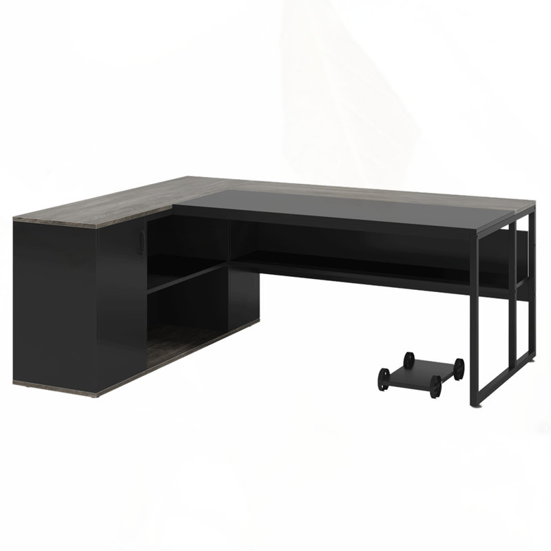 Bureau de direction 71 ", Gris / Noir