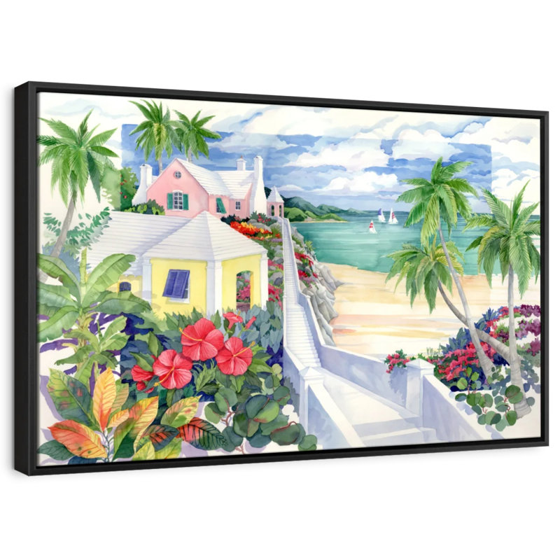 Island Cliff, reproduction sur toile, H 17 po x l 25 po