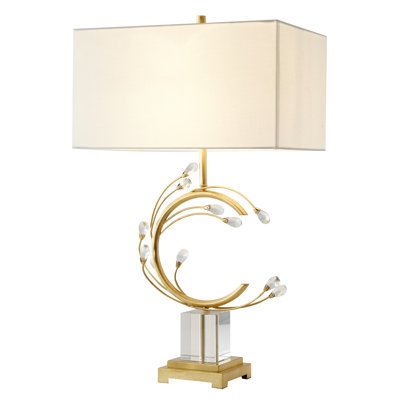 Transitional 1 Light Antique Silver Table Lamp