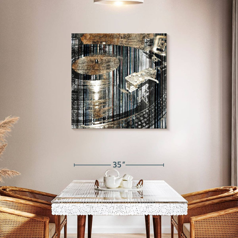 Abarca Records On Records, 36" H x 36" W