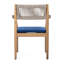 Chaise de salle à manger d'extérieur en bois d'acacia Cieanna-114721601