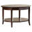 Wilfredo Round Solid Wood Coffee Table in Chocolate Oak