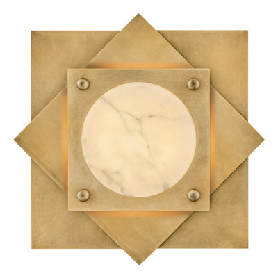 Petit luminaire encastré Fredrick Ramond Claude avec verre albâtre