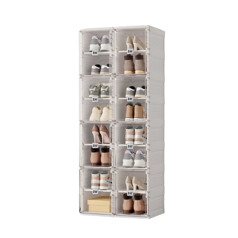 16 Pair Stackable Shoe Storage Box