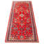 Tapis rouge noué à la main de conception unique 3 pi 5 po x 9 pi 5 po Kayseri