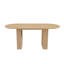 Table de salle à manger ovale avec piétement en MDF