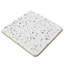 Table carrée 24 po en terrazzo de qualité commerciale pour la boulangerie, le café, le restaurant et les petits espaces