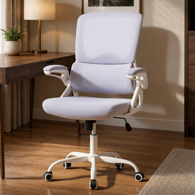 Chaise de bureau ergonomique, chaise de travail en maille avec soutien lombaire et accoudoirs relevables, chaise de bureau pour la maison, chaise d'ordinateur lavande, 181 kg