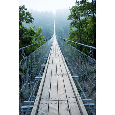 Geierlay Suspension Bridge - Wrapped Canvas Print