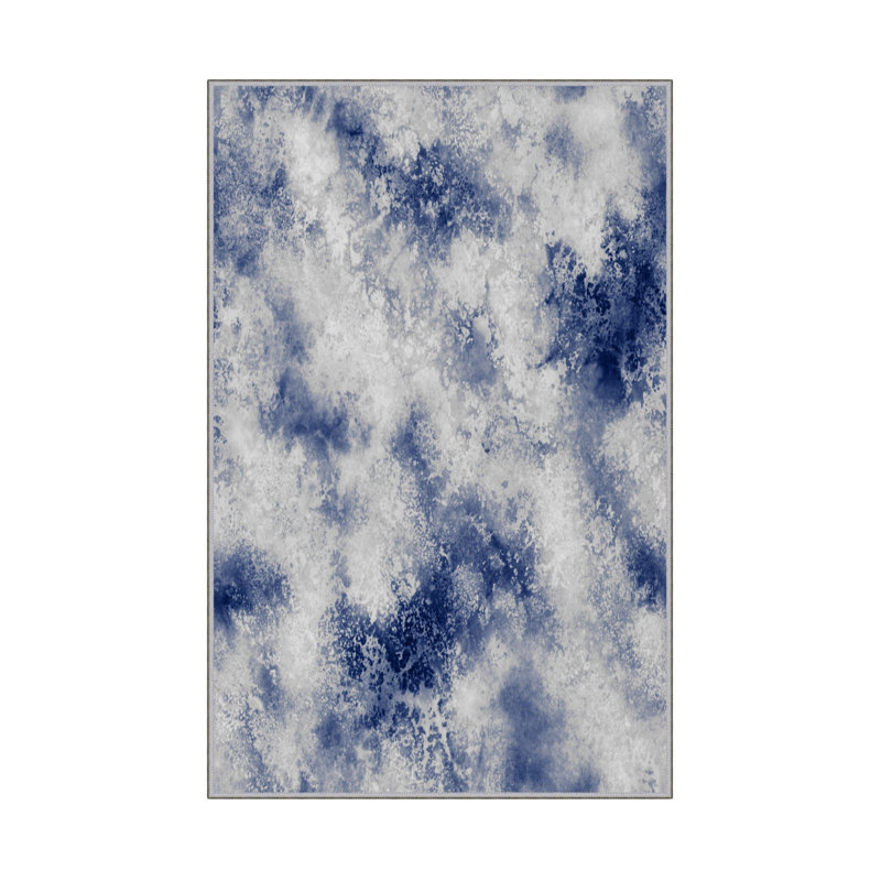 Luxurious Woven Carpet Rug, 2.6 x 4.0 ft | 100% Polyester, 0.4 in Pile Height | Antibacterial & Non-Slip PVC Dot Underside | Machine Washable, 3D Digital Printing | Perfect for Living Room & Bedroom Decor