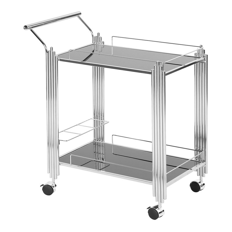70 cm Tea Wine Serving Cart for Kitchen Accessories, Drinks Trolley with Wheels