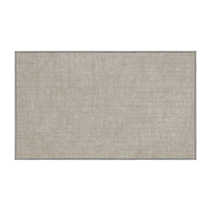 Tapis gris soyeux et moelleux, Rectangle de 5 pi x 8 pi
