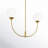 Living District Nyomi 30 Inch chandelier in Satin Gold-1367942788-1367942784