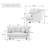 70.1"W Slipcovered  Upholstered Oversized Barrel Chair-400655789