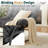 Constantino 2-Person Oversized Patio Rocking Chair Set With Thick Cushions-1084351870