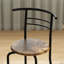 HOMCOM 3-Piece Dining Table and Chairs Set Marble-Effect Top Rustic Brown