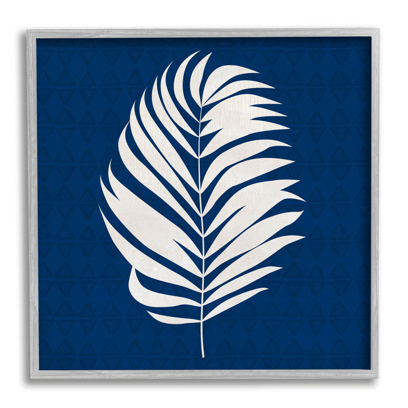 «Abstract Plant Leaf Bold Palm» par Susan Jill - impression sur bois, H 12 po x l 12 po x P 1,5 po