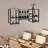 Dhivya 12 - Bottle Wine Bottle & Glass Rack in Black