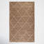 Alberta Geometric Handmade Flatweave Jute Brown/White Area Rug-224768596