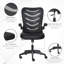 Chaise de travail en filet Caidenlee-686722235