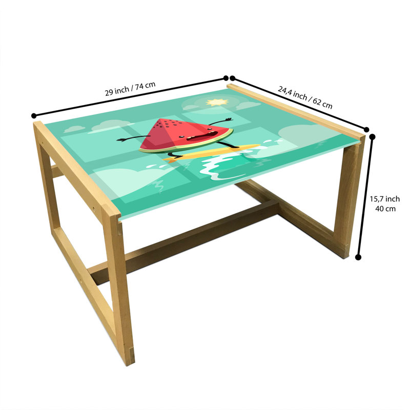 Jamayca Sled Coffee Table, 62cm H x 74cm W x 40cm D