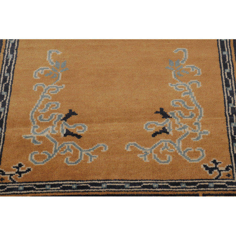 Art Deco One-of-a-Kind 2'9X4'2 Hand Knotted Area Rug