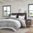 Cotton Comforter Set, 3 Piece, Chenille Tufting, Full/Queen, Gray | Gift Idea-121327796