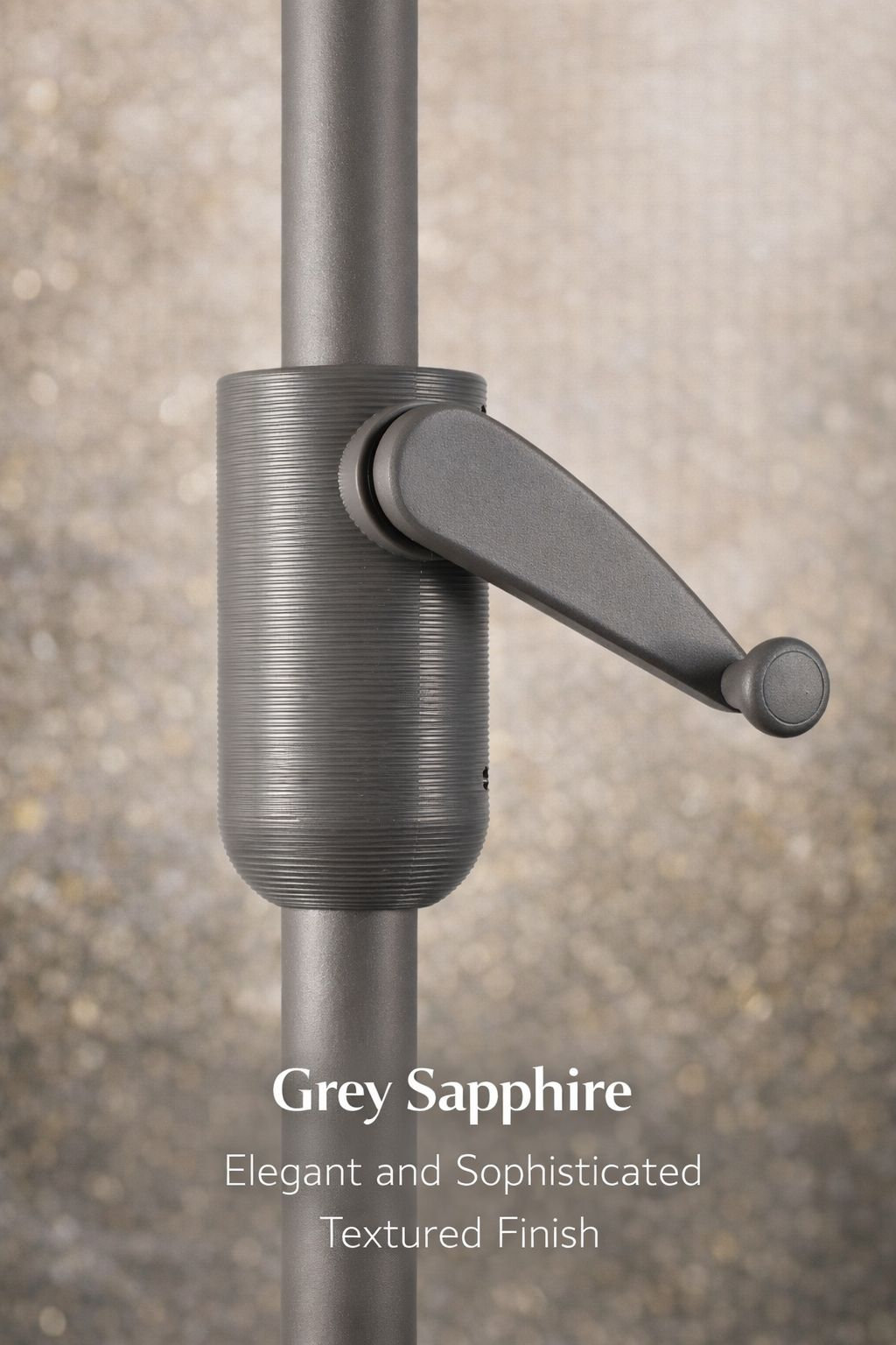 Natalie 8.7' Sunbrella® Market Umbrella, Spectrum Graphite Sunbrella® Plainweave, Starring Gray