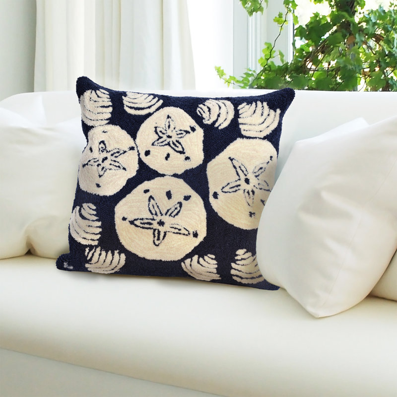 Outdoor Throw Pillow, Navy