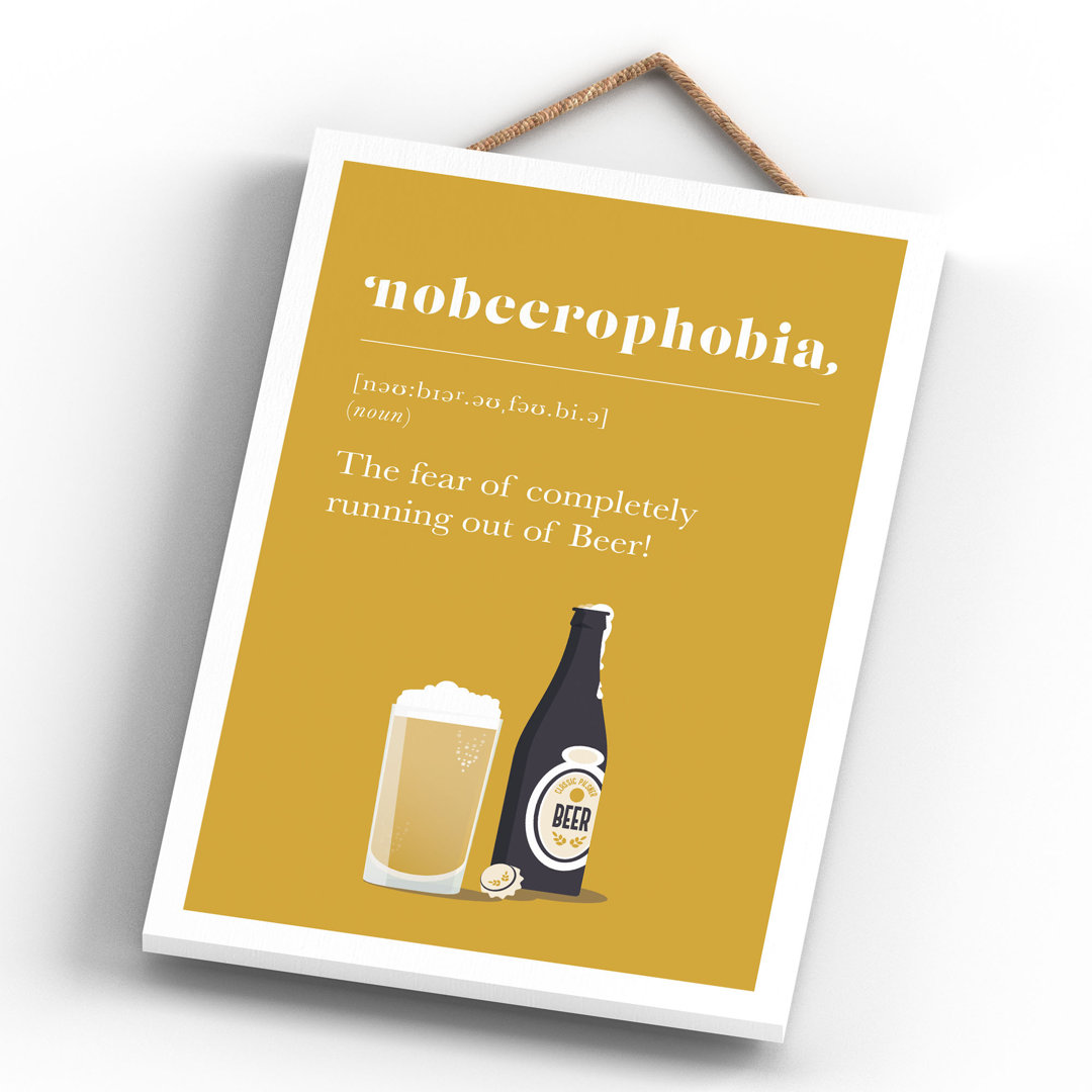 PHOBIA BEER in , 28.5cm H x 18.5cm W x 0.9cm D
