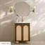 Armoire de salle de bain autoportante sans plateau 24 po Plaisir II en chêne naturel-107443304