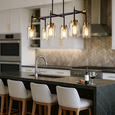 Lustre 6 lumières Modern Farmhouse
