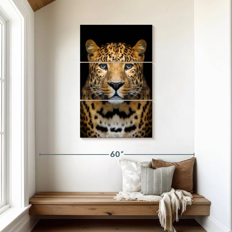 Brampt Stoic Leopard, 45" H x 28" W