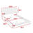 Teddy Fleece Upholstered Platform Bed with Curve-Shaped Design and Slats-856298115-856298112