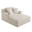 Chaise longue convertible surdimensionnée moderne, support de ressorts ensachés ergonomique, aucun assemblage requis-1526932005